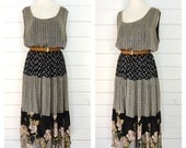 VTG 90s Grunge Nostalgia multi floral maxi dress- Size M // L