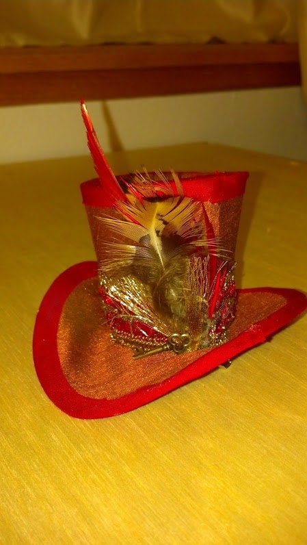 Small Steampunk Mini Top Hat "Fascinator"