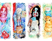 Adventure Time Stretching Portraits Haunted Mansion Mash up Print, 13x19 inches, Disneyland Disney