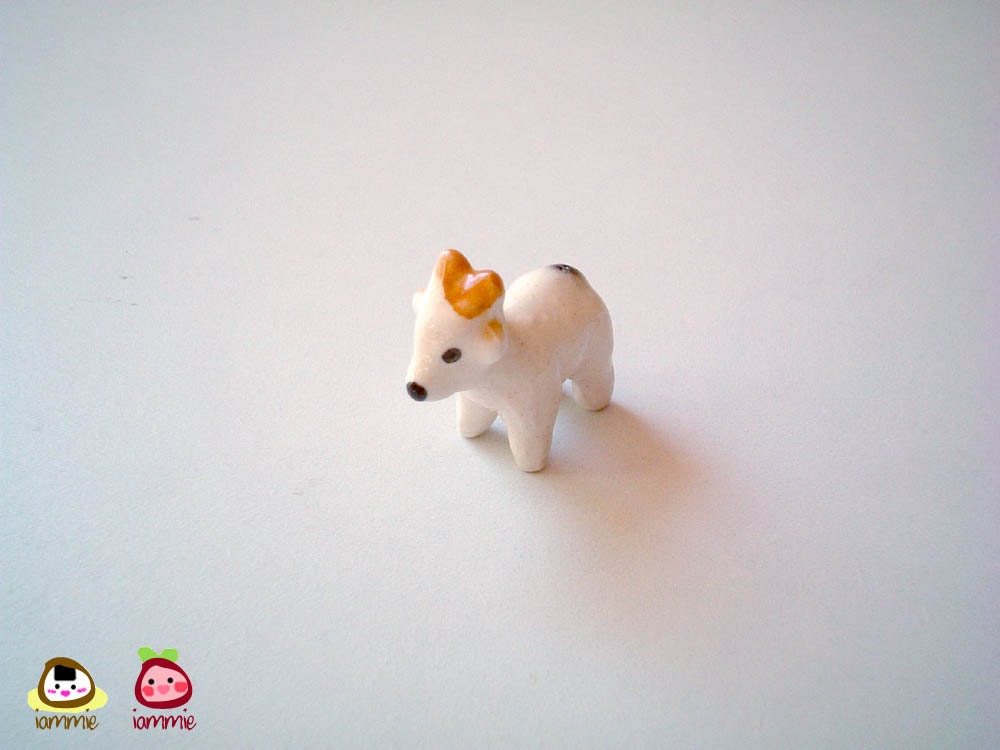 Miniature Ceramic Goat Figure, goat figurine, ceramic animal, animal figurine, miniature goat, little animal, animal figurine, white, mini