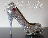 Multi Color Rhinestone Wedding Shoes