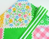 sewing machine cover - vintage quilted print bright colors