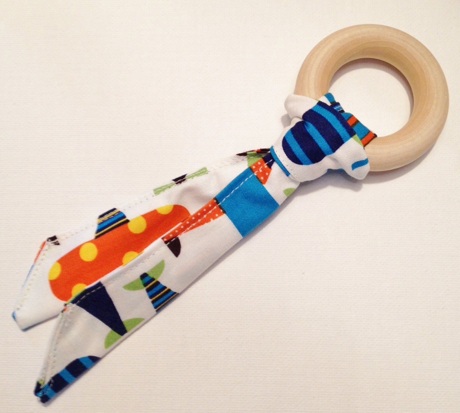 Organic Cotton/Untreated Wood Teether