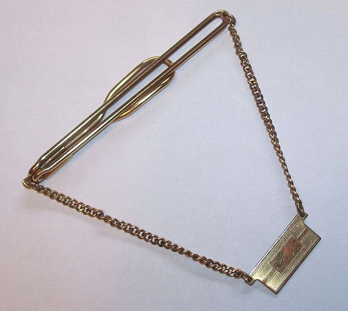 Swank 1/40 10K RGP Swag Tie Clasp  On Sale 5.00