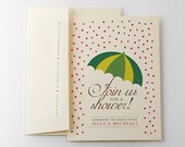 Wedding Shower Invitations Customized: Set of 10