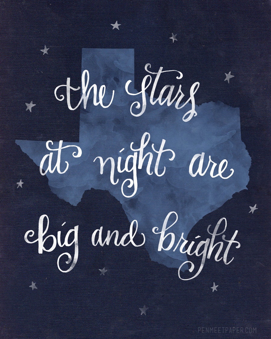 Texas print BLUE