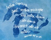 Great Lakes print
