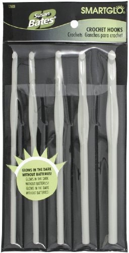 Smartglo Crochet Hook Set Glow in the Dark Crochet Hooks Set of 5