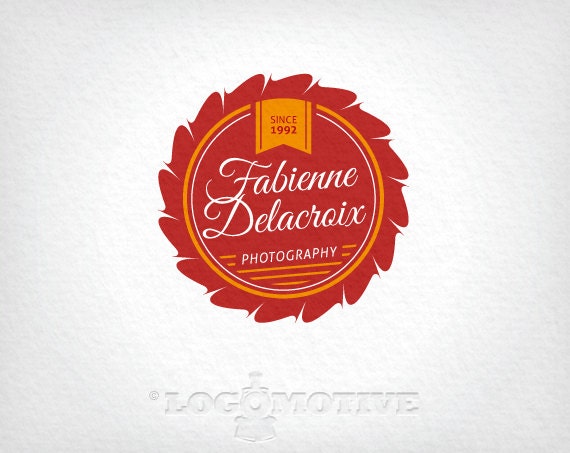 Logo Design - Premade logo, customizable for Photography, Vintage, Clothing or other Small Business. Includes Watermark.