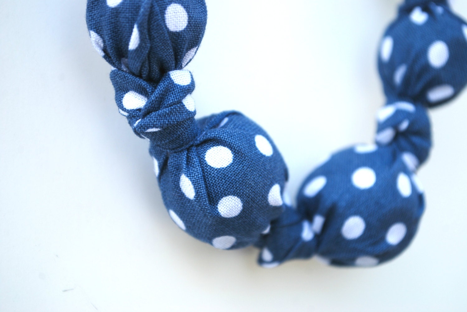 Blue and White Floral Lady's Necklace for Breastfeeding - Ready-To-Ship