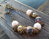 Preppy Floral Statement Necklace