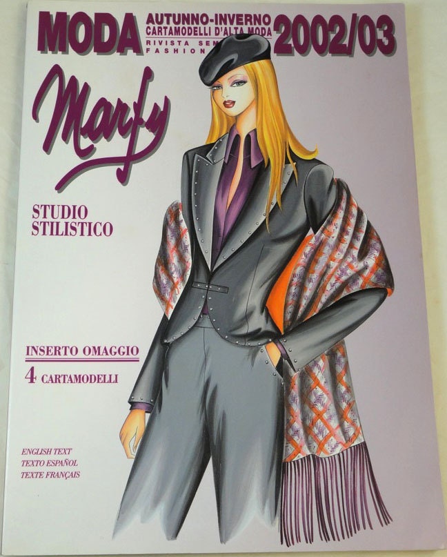 Moda Marfy Pattern Magazine Fall Winter 2002 / 2003 with pattern sheet included OOP