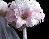 Wedding bouquet   Sweet lillies and boutonniere