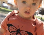 Totally Fly, butterfly bodysuit for baby, 100% organic cotton