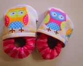 owl baby shoe booties - owl baby shoes owl baby booties owl baby girl shoes pink owls girly owl items baby girl gifts newborn to toddler