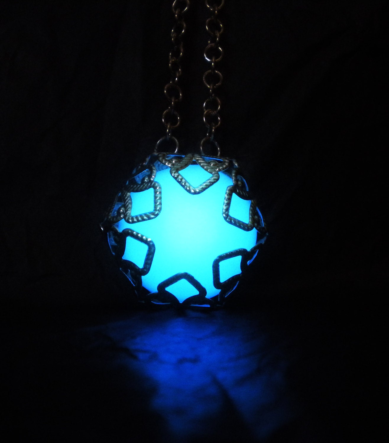 Glow in the Dark - Jewel of Atlantis - Glow in the Dark Necklace - Blue Glow - Atlantis - Mermaid's Necklace - Sea Necklace