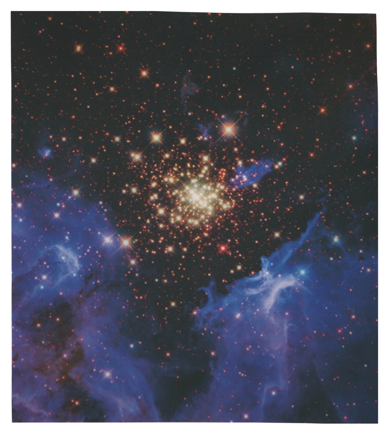 Starburst Cluster 16 x 18 inches on Cotton Poplin Fabric