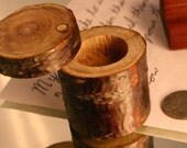 Natural wood keepsake box in Japanese sakura wood small