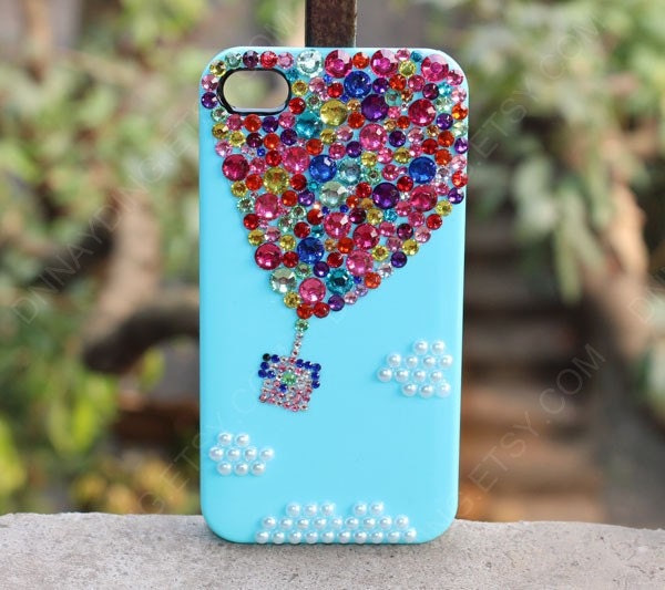 UP phone cover hot air balloon iphone case Original Balloon Crystal Bling Bling Phone Case bling iphone case