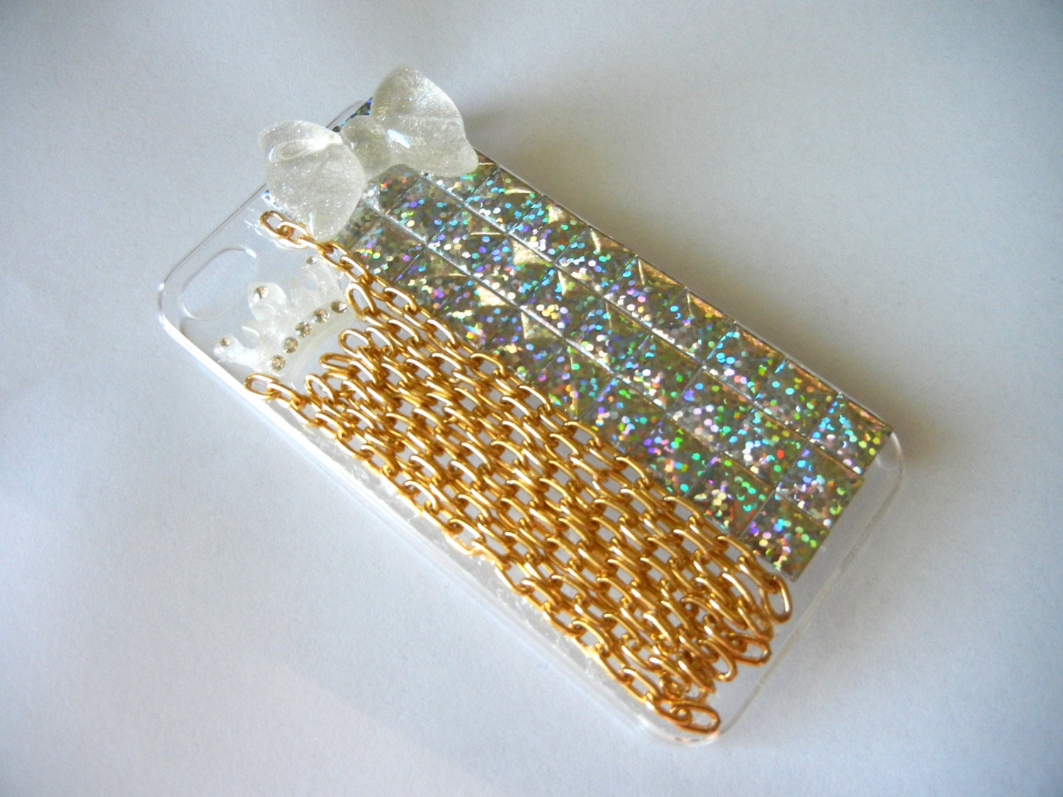 Iphone 4 Studs and Chains Decoden Case