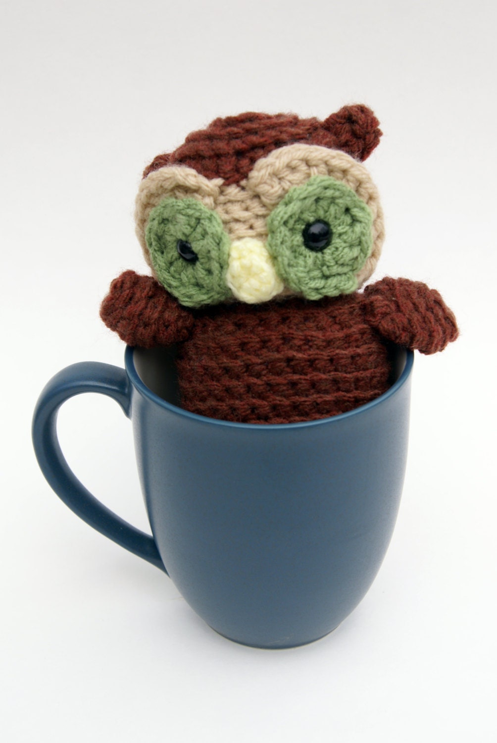 B.B. the Baby Barn Owl Crochet Stuffed Animal Amigurumi