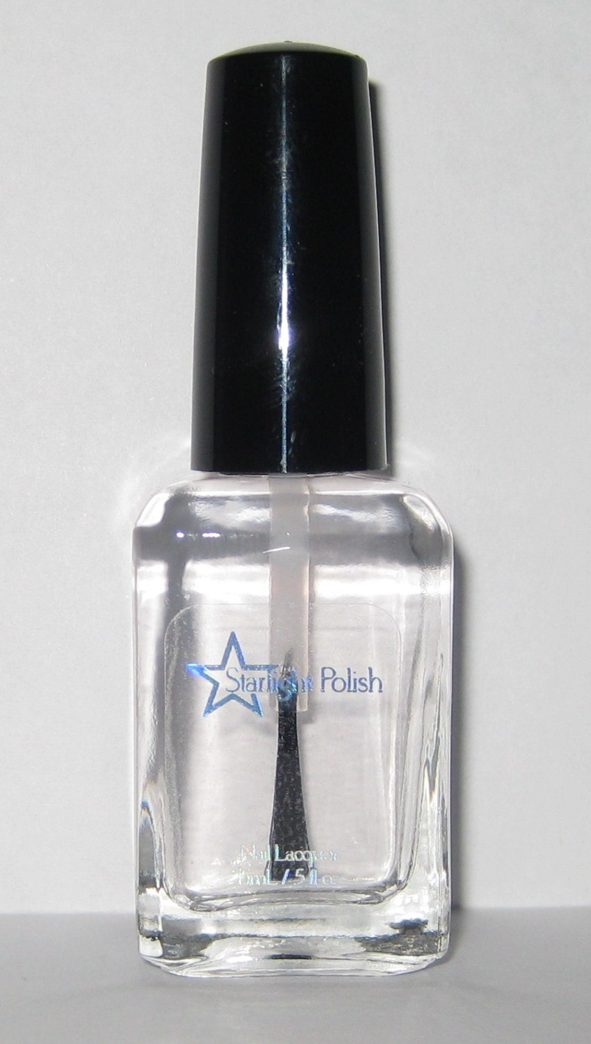 Crystal Top Coat Clear Quick Drying Custom Nail Polish 15mL
