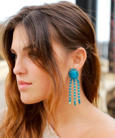 M A R S H A Turquoise Earrings