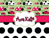Personalized Ladybug Blanket
