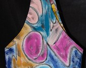 Medium Tote Bag Purse Satchel Hand Painted Canvas Unique Colorful and OOAK Original Wearable Art  "Changelings Angels Of Change"