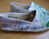 Custom-Designed Espadrilles Size 6 Women's Shoes Toms Vans