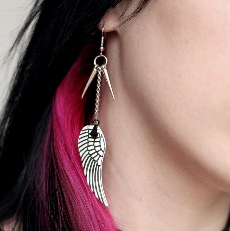 Wings and Spikes Earrings