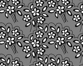 Mystique Collection - Lila Tueller for Riley Blake - Flower in Black - Half Yard