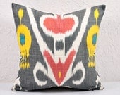 IKAT PILLOWS Set of 2 - 16x16 decorative throw Pillow Covers A529-1aa3