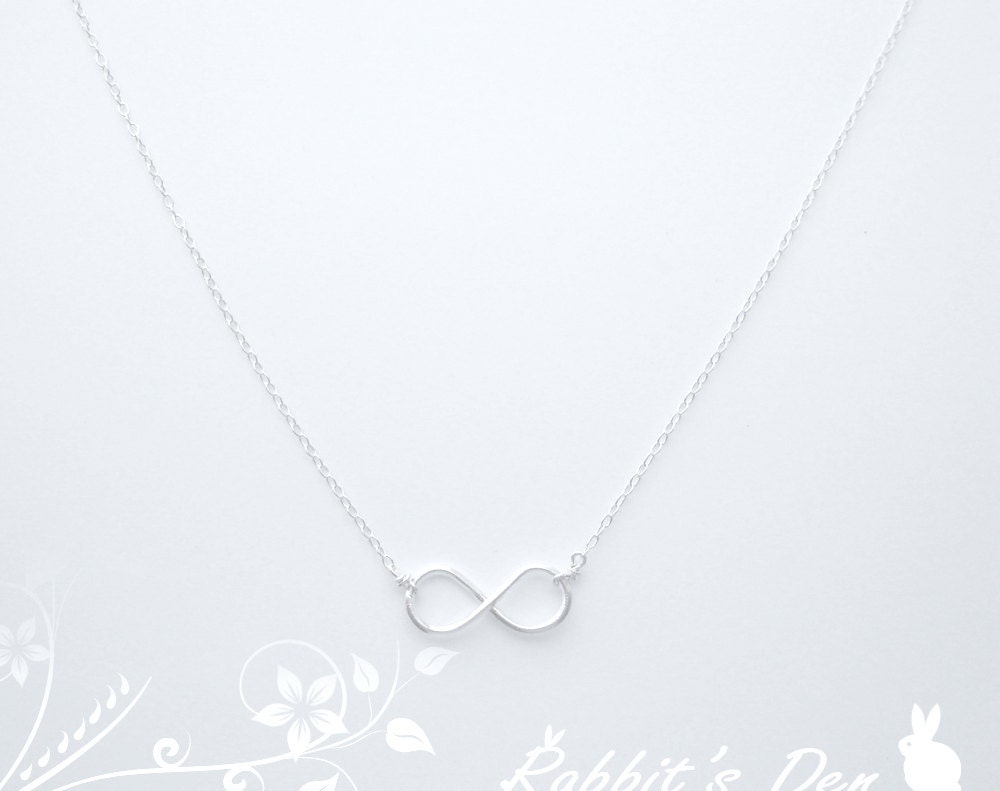 10% Off Sale: Tiny Infinity Sterling Silver Necklace