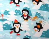 Penguins - organic cotton jersey - 1 meter (about 1,1 yards)