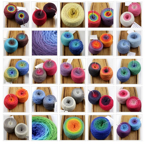 Custom Dyed Pure Lace gradient Mini, hand-dyed 100% merino wool yarn, 2-ply 437 yds