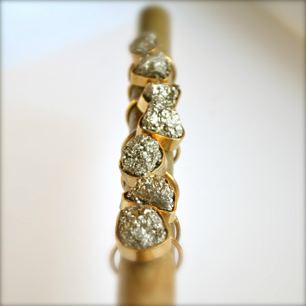 Pyrite Gold Ring
