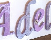 Custom Baby Name Sign Plaque for Nursery- Custom Nursery Decor Girl Room Decor- Wooden Letters- any color any theme