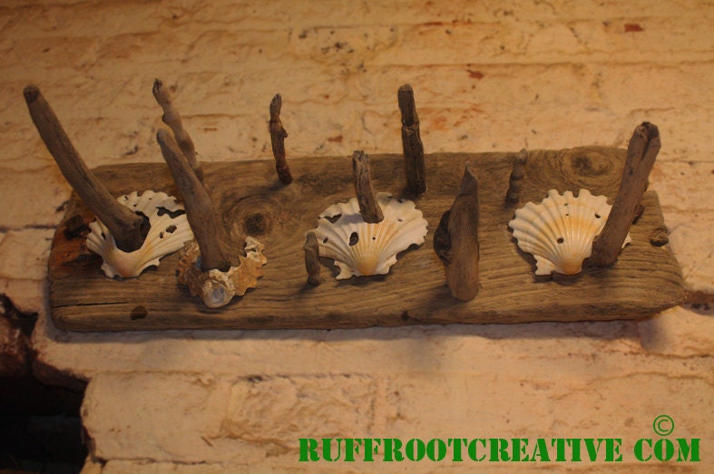 Rustic Drift Wood Coat/Key Rack