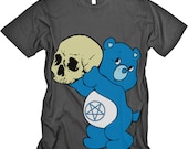 Horror Morbid Cult Bear (on asphalt) MENS American Apparel Tshirt