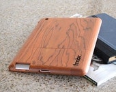 iPAD CASE, Handmade iPad 3 2 Cover, Rosewood iPad Case