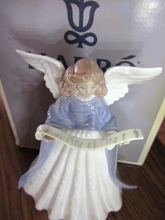 lladro blue angel porcelain tree topper by dlspecialties lladro blue angel porcelain tree topper by dlspecialties