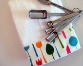 Bright Utensils on Soft white Terry cloth hanging towel - Hang Tight Towel (TM)