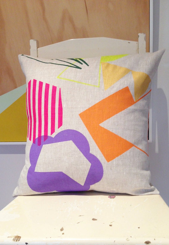 I heart John Hughes - 80's inspired - Cover only - Wildly comfortably throw cushion for your home.