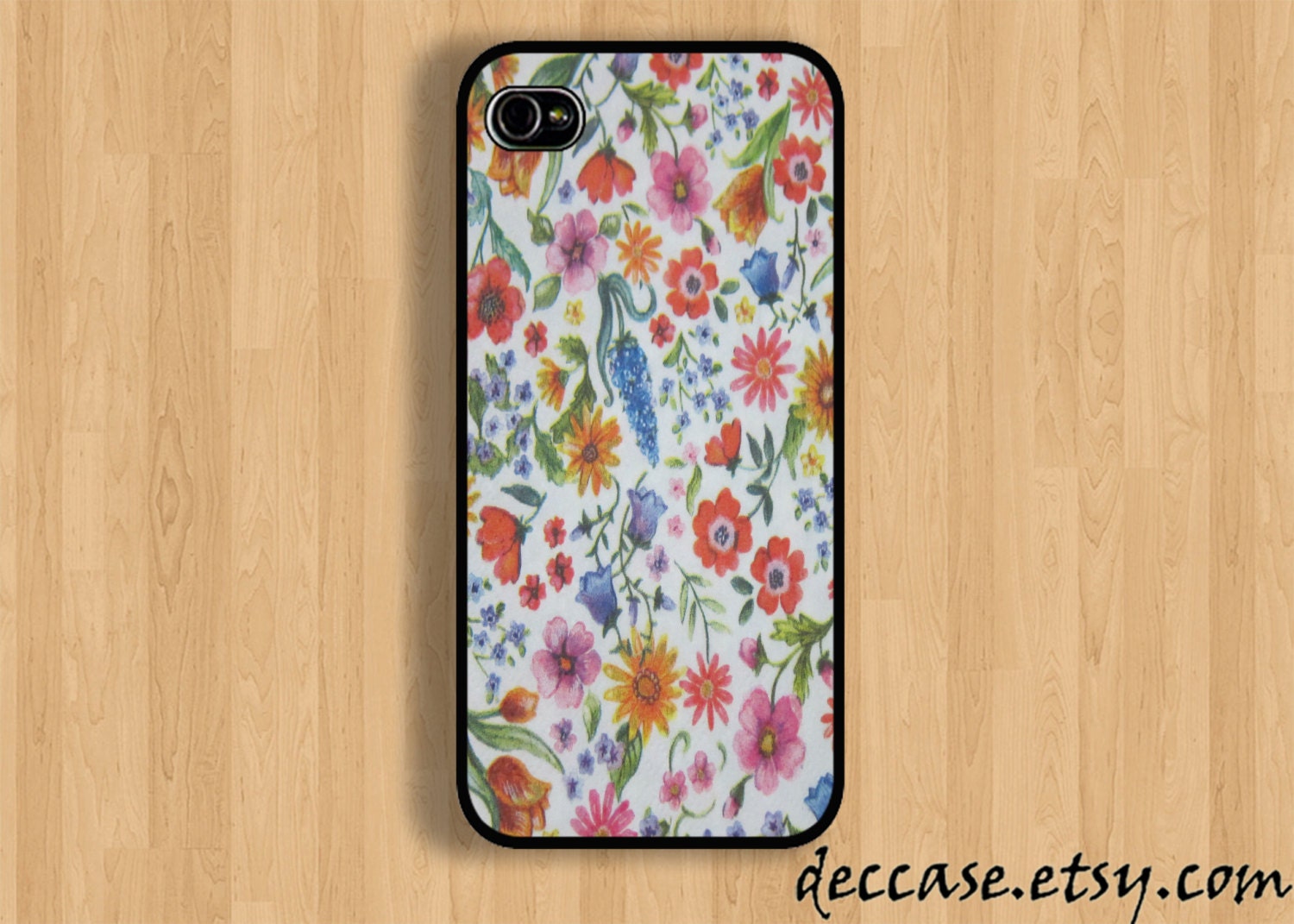 IPHONE 5 CASE mini colorful tiny Flower iPhone case iPhone 4 case iPhone 4s case Hard Plastic Case Rubber Case