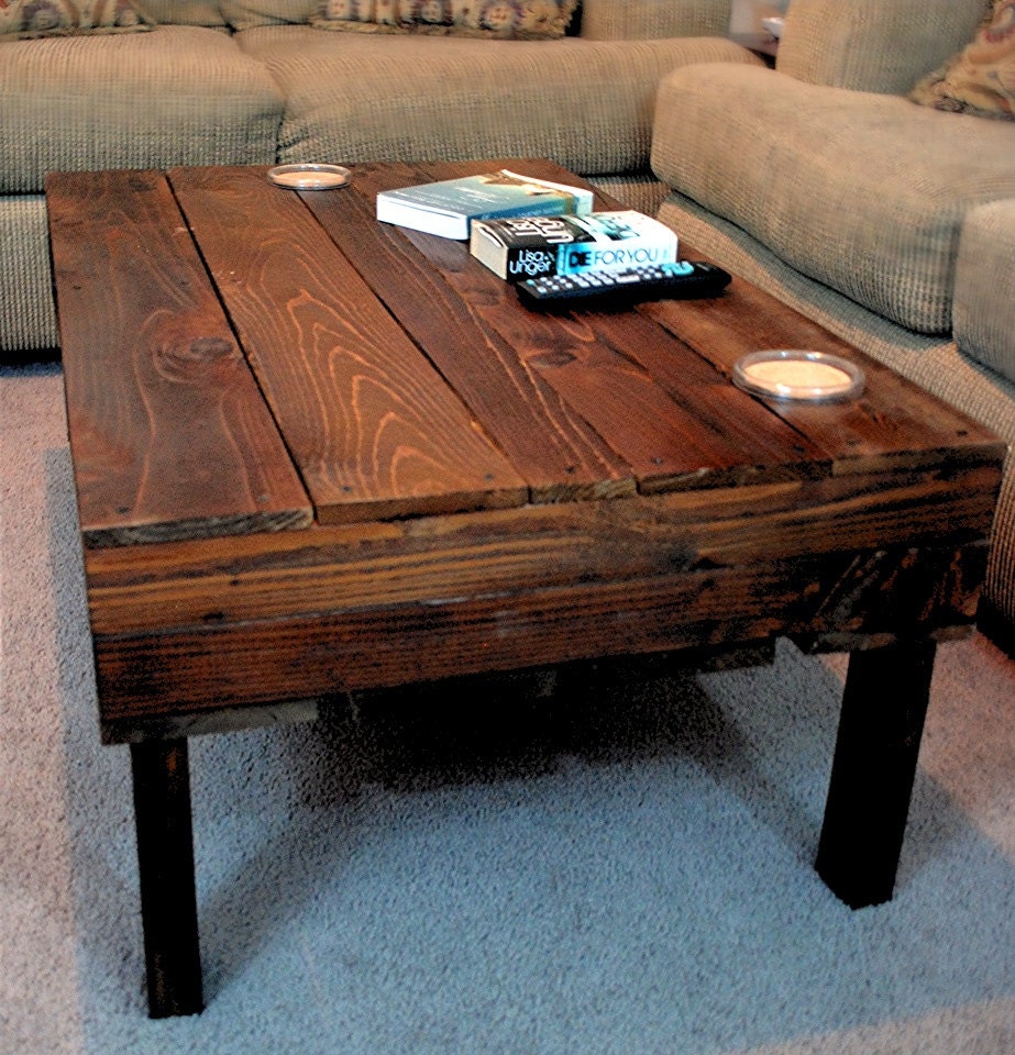 SPRING SPECIAL. The Felicia. Custom coffee table of reclaimed wood (made to order). Free shipping.