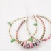 Multiple strands beaded bracelet, Bohemian hippie jewelry, Handmade European style beads, Polymer clay jewelry, Adjustable bracelet