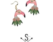 Earrings PINK FLAMINGO