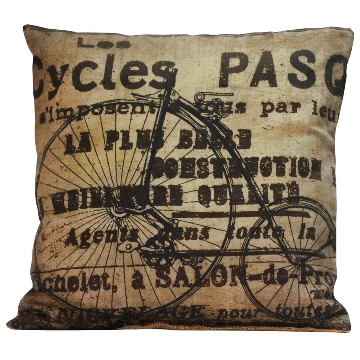 Throw Pillow Cover Vintage French Pillow by ElliottHeathDesigns