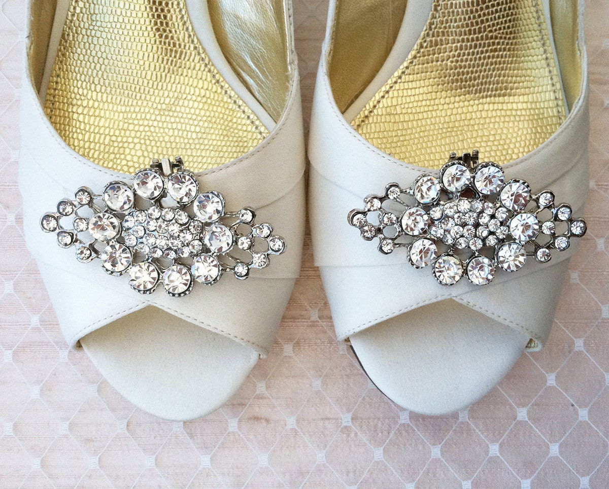 Rhinestone Shoe Clips - Set of 2